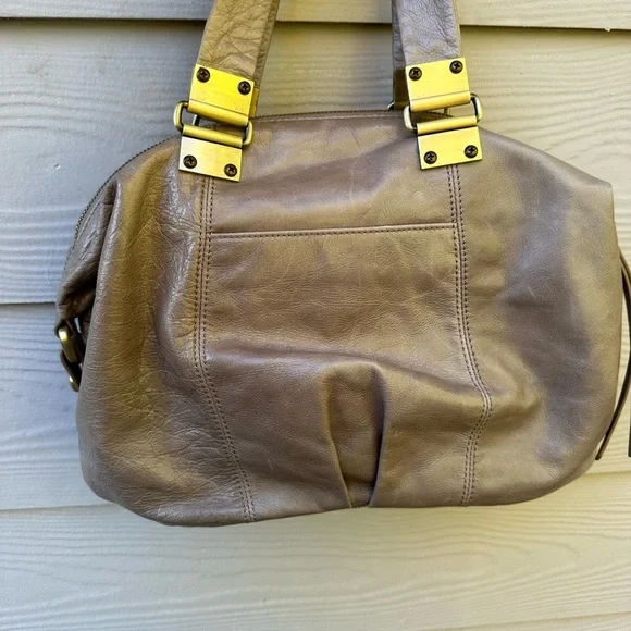 Hobo Derby Calfskin Leather Satchel